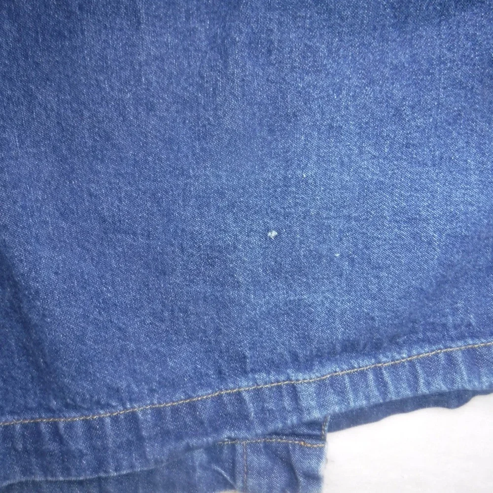 VTG Original TY Wear Denim Wrap Skirt Women 20W Blue Midi Buffalo Nickel Buttons - Picture 2 of 9